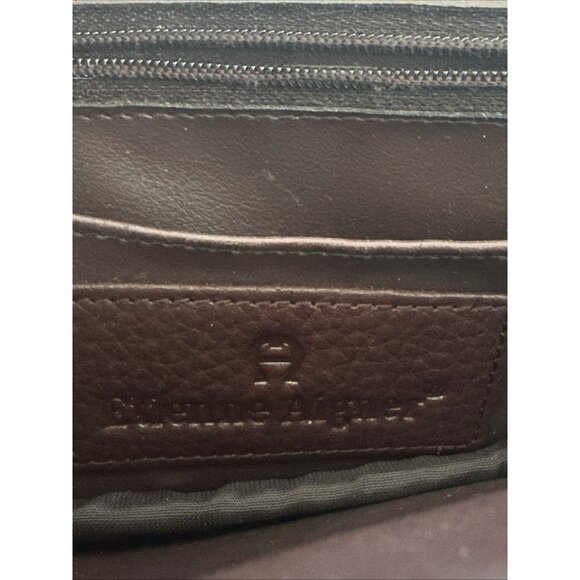 Vtg Etienne Aigner Oxblood Burgundy Leather Shoulder Cross Body Bag 7.5" 80s 90s - Picture 15 of 15